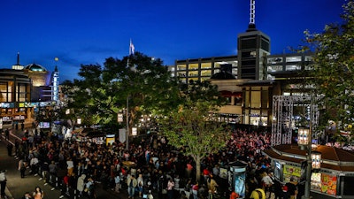 A bird's eye view of the Park during Empire's Emmy event at the Grove