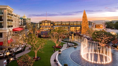 A bird's eye view of Christmas at the Americana at Brand