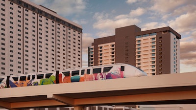 SLS Las Vegas monorail station