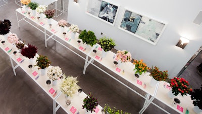 A flower arranging class