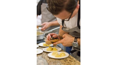 It’s all in the delicious details. Our handmade agnolotti gets topped with black truffles.