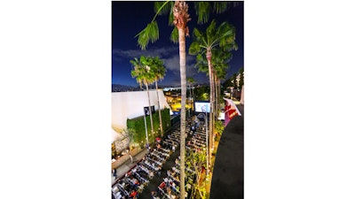 An outdoor screening of Mary Poppins was held at Gilmore Lane at the Grove.