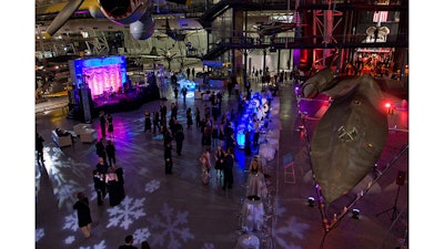 A reception beside the SR-71 Blackbird