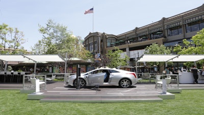 The Cadillac ELR display at the Americana at Brand