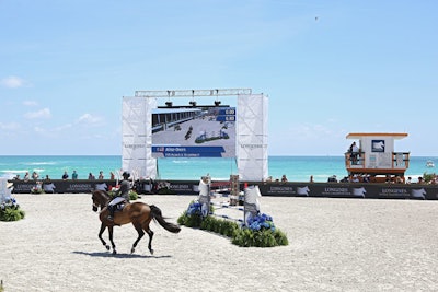 The oceanside venue provided a stunning backdrop but logistical challenges as organizers prepared to host some 200 horses throughout the event.