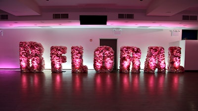 A B Floral anniversary party