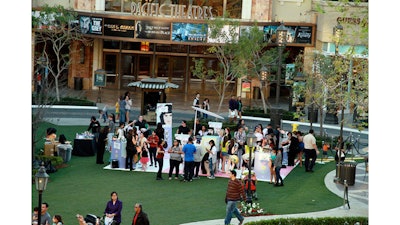 The Katy Perry eyelash launch on the Green at the Americana at Brand