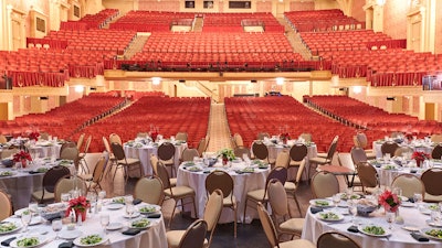 Events take center stage, overlooking the majestic concert hall.
