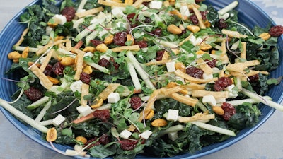 Harvest kale and apple salad