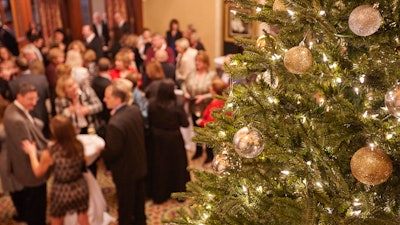 Corporate guests and employees will love the holiday-themed ambiance.