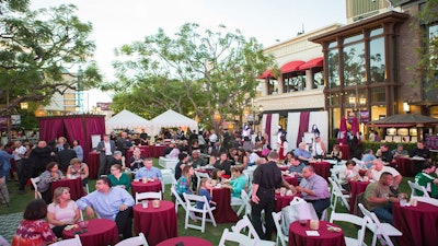 The Qatar Airways V.I.P. reception in the Park at the Grove