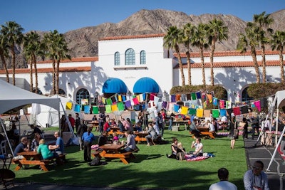 At TEDActive in the Palm Springs area in 2013, organizers offered picnic baskets for groups of seven. The idea was to encourage each person to meet six others with whom to eat and connect.