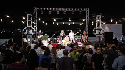 The Golden Hippie performed at Fiat's concert series on Level 8 at the Grove.