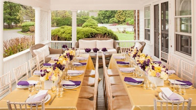A private luncheon in the Hamptons