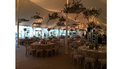 Tented wedding at a private residence