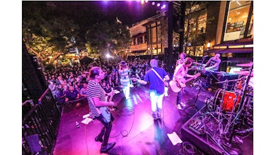 The Mowgli’s performed at the Grove during the annual summer concert series.