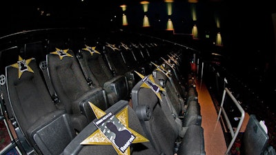 For your really special guests, add V.I.P. signs to seats in your private auditorium.