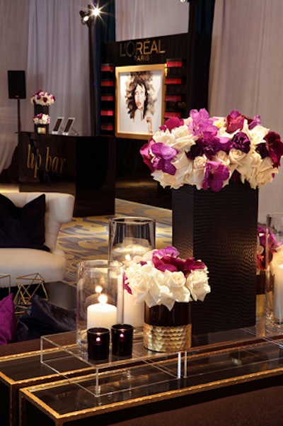 At Essence magazine’s Black Women in Hollywood awards luncheon in Los Angeles in February, vibrant purple and white flowers topped tables in the dining room and cocktail space.