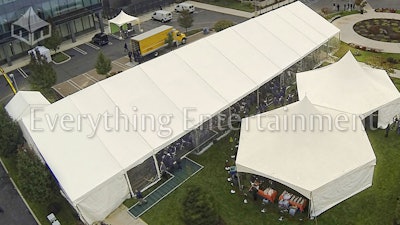 Tents for corporate event.