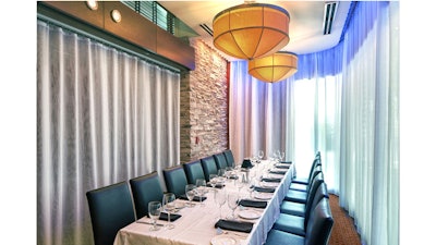 Private Dining Room: The Club Room accommodates up to 14 guests
