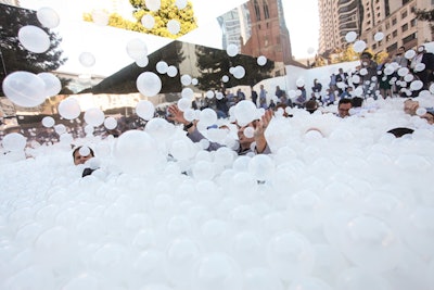 At Oracle’s 2015 OpenWorld conference in San Francisco, the “Cloud” installation included a pit of 125,000 white balls.
