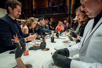 At the 2015 Power Ball in Toronto, guests sat down to an interactive feast from food artist Jennifer Rubell.