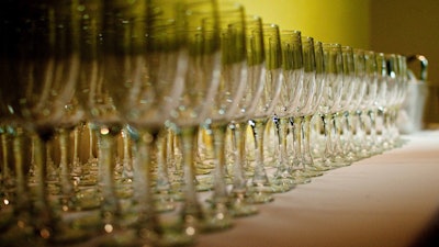 Cocktail hour with champagne