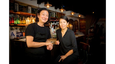 Chef Kenichi Tajima and his wife, Keiko.