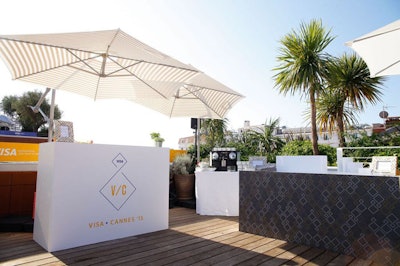 The version of the Everywhere Lounge at Cannes Lions festival had a Mediterranean vibe.