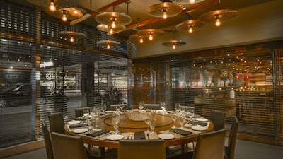 Private Dining Room: The Rockefeller Room accommodates up to 13 guests