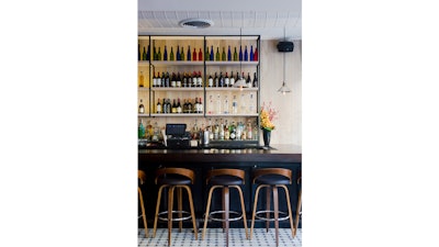 The bar at Row House.