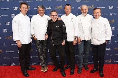 Celebrity chefs posed on the red carpet during the festival—but were also accessible to guests at various events.