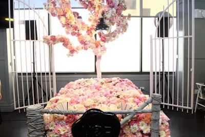 Vanity Fair Social Club sponsor Viktor & Rolf produced a photo booth activation for last year’s Emmys in Los Angeles that featured a floral bed with a camera.