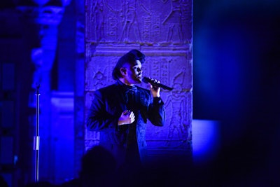 The Weeknd performed at this year's gala. His more relaxed presentation style in comparison to past gala performers meant that producers only needed to ensure a proper stage was set for his use.