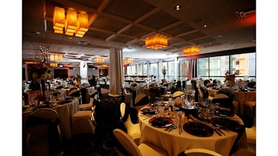 Wedding reception in Wolf Point Ballroom.