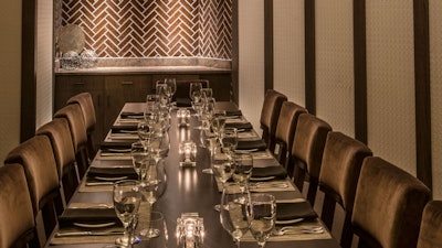 Private Dining Room: The Cambridge Room has its own private entrance and accommodates up to 18 guests
