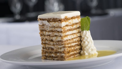 Ten Layer Carrot Cake: Cream Cheese Icing and Pineapple Syrup