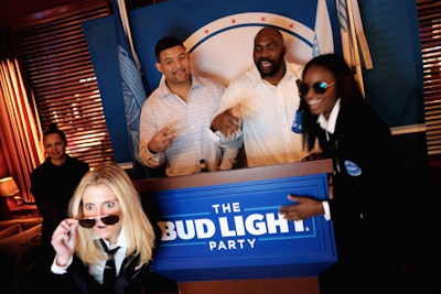 Tweaking its Bud Light Hotel concept at the Super Bowl, this year the brand hosted the “Bud Light Party” at the Clift Hotel in San Francisco. The activation was inspired by a presidential campaign.