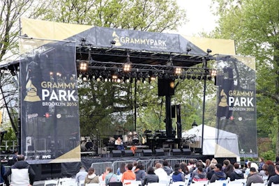 Nine concerts took place during Grammy Park, including an emerging artist showcase at Prospect Park's Lakeside venue.