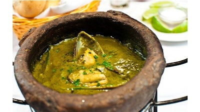 Green mussels.