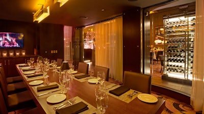 Private Dining Room: The Fairmount Room accommodates up to 15 guests