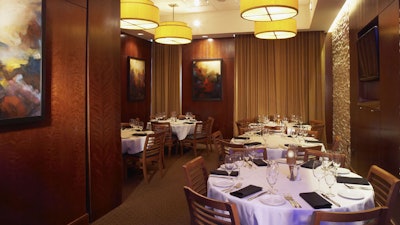 Private Dining Room: The Dean Martin Room accommodates up to 30 guests