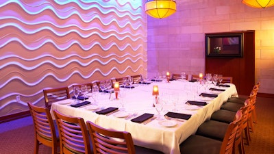 Private Dining Room: The Club Room accommodates up to 40 guests