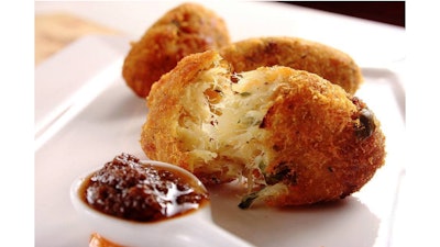 Gluten-free cod fish croquette