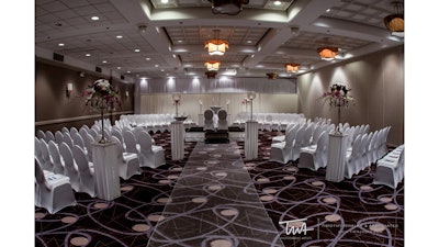 Sauganash Ballroom wedding ceremony.