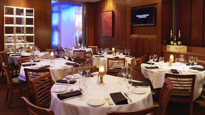 Private Dining Room: The Frank Sinatra Room accommodates up to 36 guests