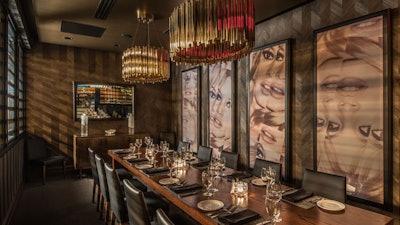Private Dining Room: The Camden Room, accommodates up to 14 guests