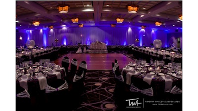 Sauganash Ballroom wedding reception.