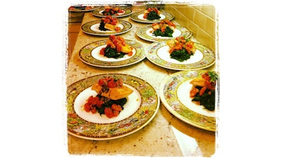 Grilled salmon