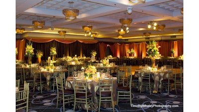 Sauganash Ballroom wedding reception.